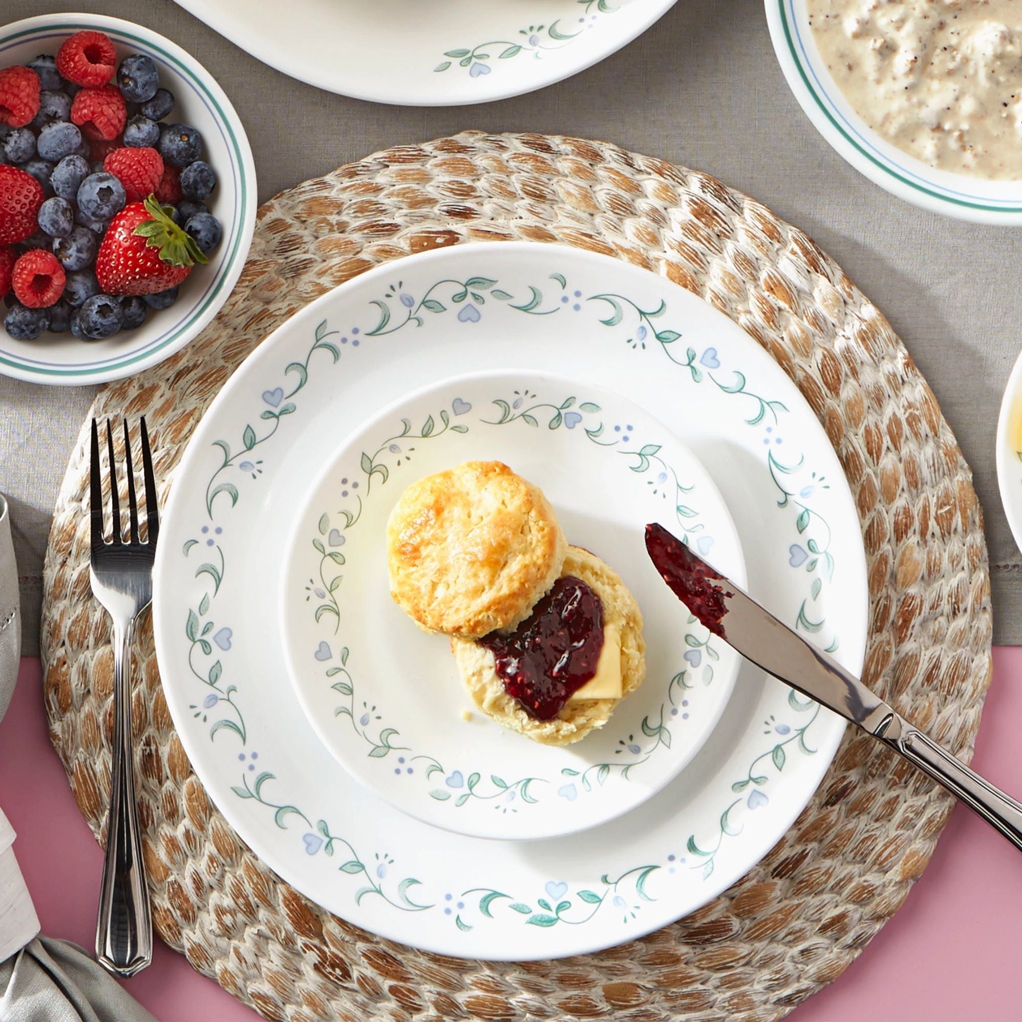 Corelle® Country Cottage 12-piece Dinnerware Set, Service for 4