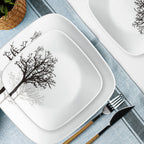 Corelle® Timber Shadows 18-piece Dinnerware Set, Service for 6