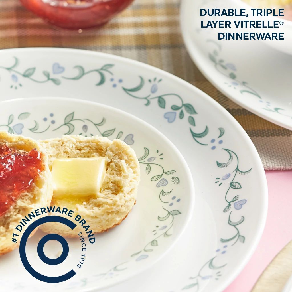 Corelle® Country Cottage 16-piece Mugless Dinnerware Set, Service for 4