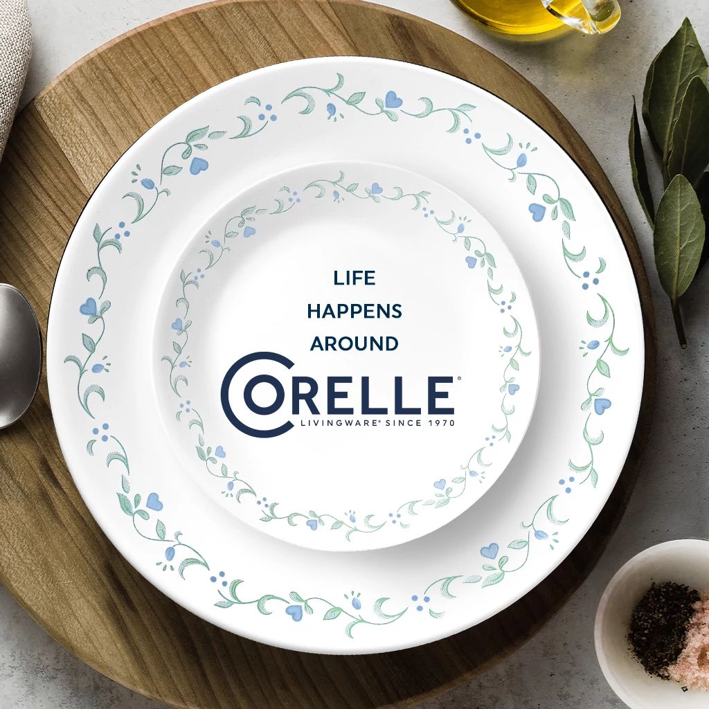 Corelle® Country Cottage 16-piece Mugless Dinnerware Set, Service for 4