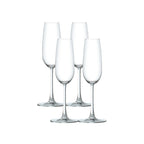 Ocean Glass Matera Champagne Flutes (4-Pieces), 7-ounce, dishwasher safe