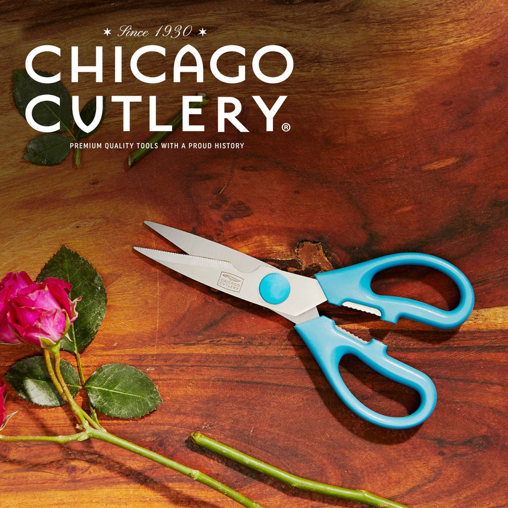 Chicago Cutlery 2-piece Kitchen Shears in Blueberry and Blue Frost