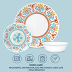 Corelle® Global Collection Terracotta Dreams 18-piece Dinnerware Set, Service for 6