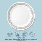 Corelle® Brushed Silver 10.25" Dinner Plate