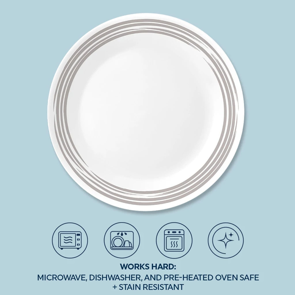 Corelle® Brushed Silver 8.5" Salad Plate