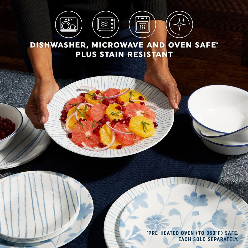 Corelle® Botanical Stripes 10.25" Dinner Plate