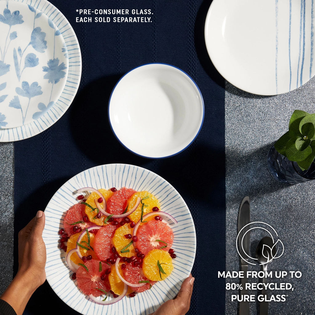 Corelle® Botanical Stripes 8.5" Salad Plate, Floral