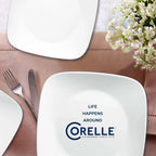 Corelle® Boutique Vivid White 8-piece Dinnerware Set, Service for 4