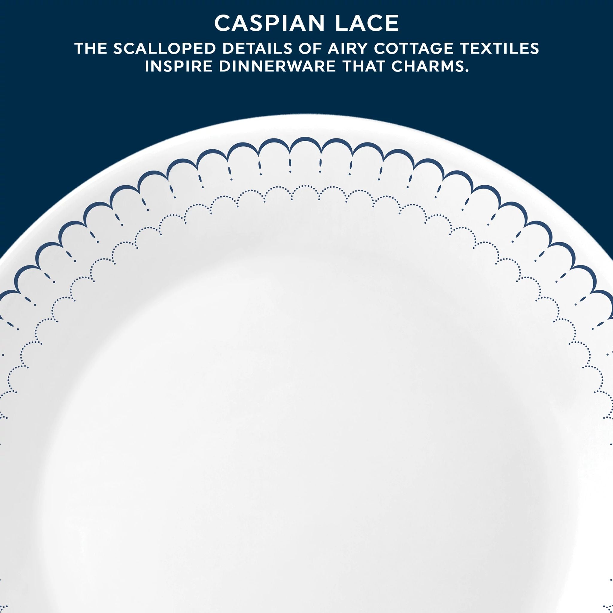 Corelle® Caspian Lace 18-piece Dinnerware Set, Service for 6