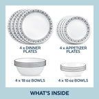 Corelle® Cusco 16-piece Mugless Dinnerware Set, Service for 4