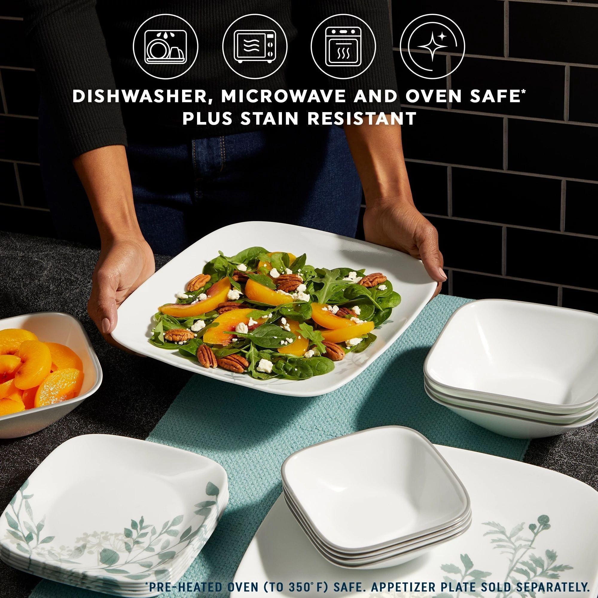 Corelle® Amalie 16-piece Dinnerware Set, Service for 4