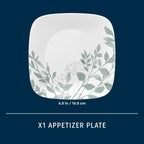Corelle® Square Amalie 6.5" Appetizer Plate