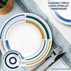 Corelle® Color Block 8.5" Salad Plate